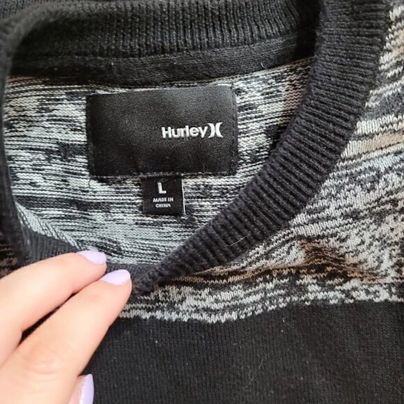 vintage Hurley large crew neck long sleeve tee sweater - Picture 2 of 3